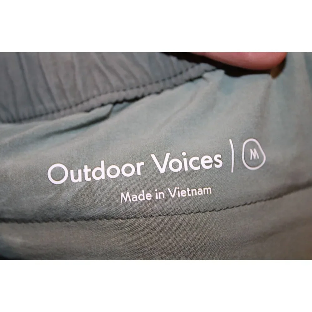 Outdoor Voices grayish green wrap skort shorts size medium